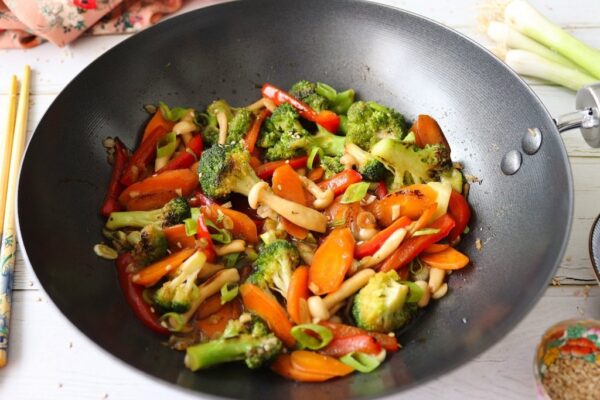 Verduras al wok